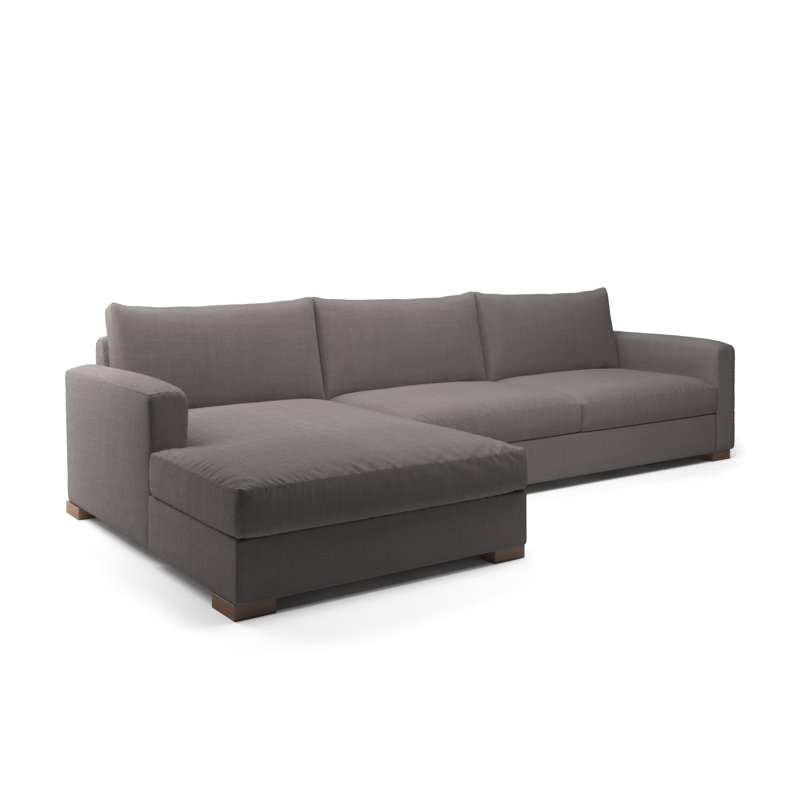 Canapé modulaire Perfect, Mélange de polyester graphite Nevis