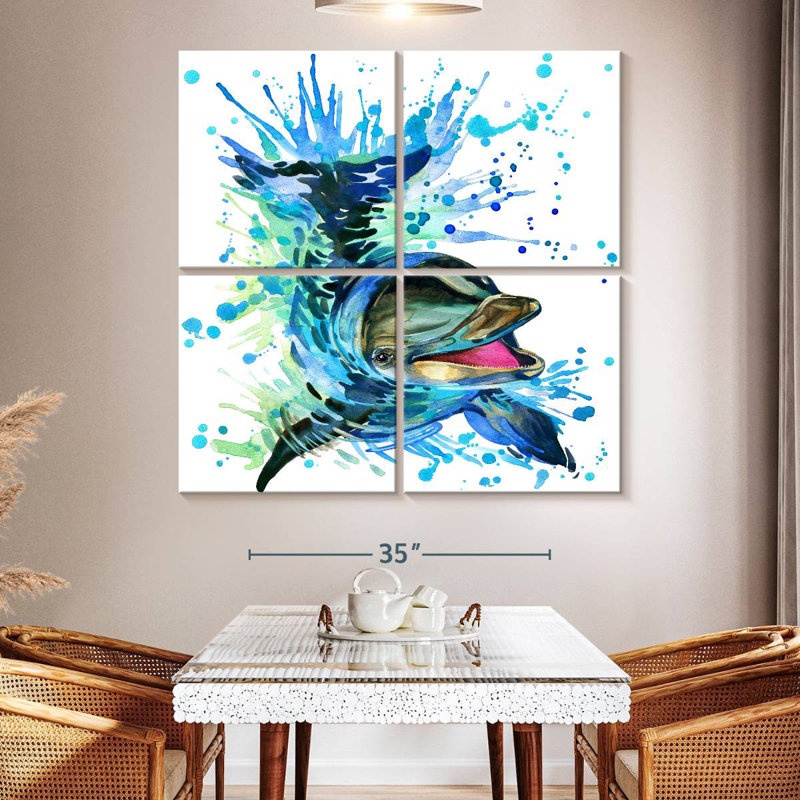 Brampt Splashing Dolphin, 50" H x 50" W