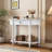 Narrow Console Table with Curved Corner-326888006