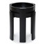 Ensemble de 2 tables d'appoint gigognes noires