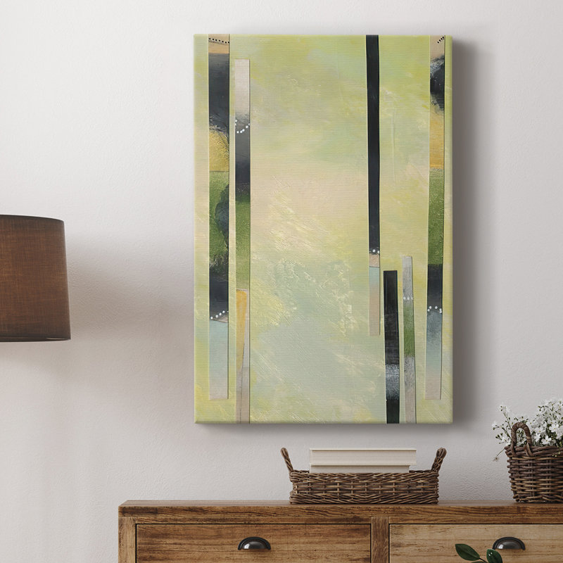 Neutral Assemblage IV -Custom Wrapped Gallery Cavas, 18" H x 12" W