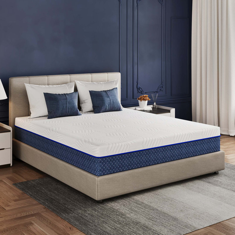 EGOHOME 12" Firm Gel Memory Foam Mattress in a Box – CertiPUR-US & OEKO-TEX Certified, 12", Queen