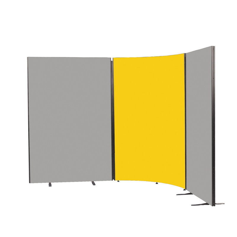 Wood Partition, 122.5cm H x 180cm W x 3cm D, Yellow