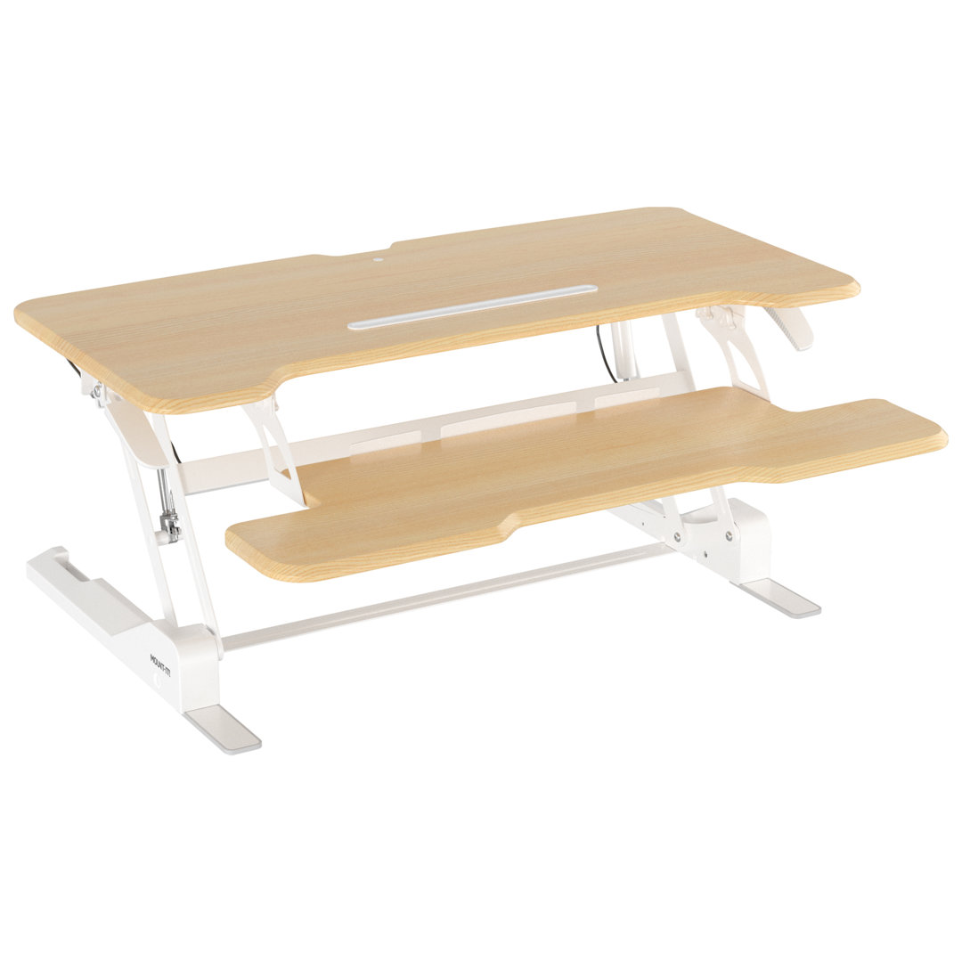 Mount-It 38'' W Height Adjustable Rectangle Standing Desk Converter Mount-it