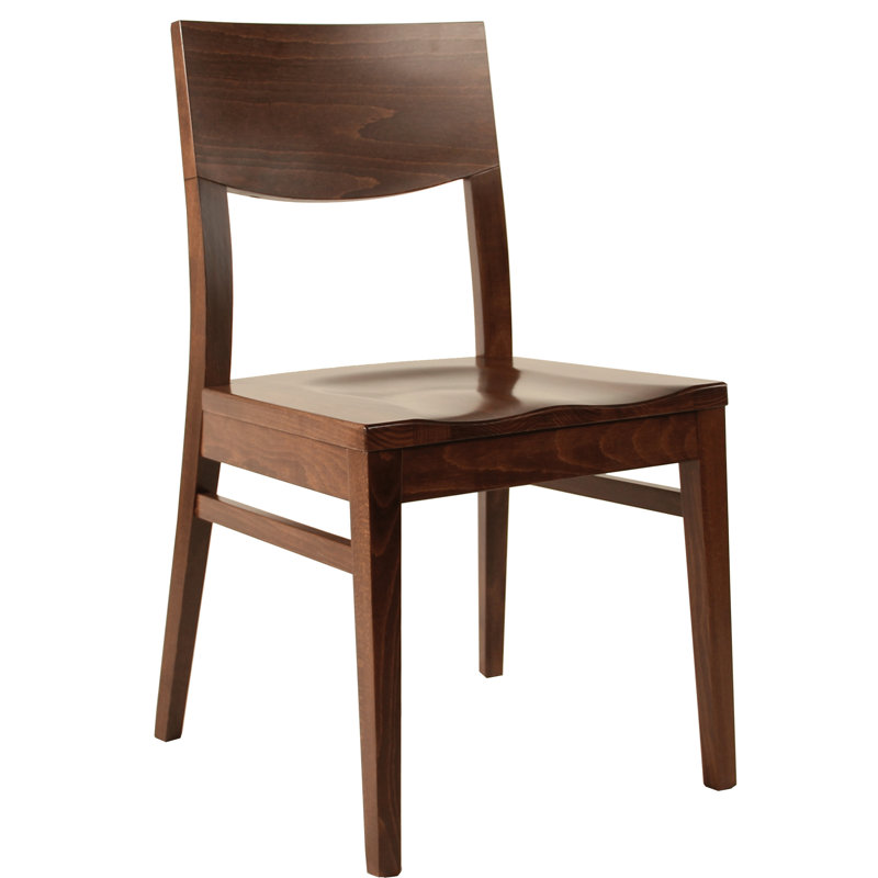 Chaise de salle à manger en bois massif, Noyer foncé