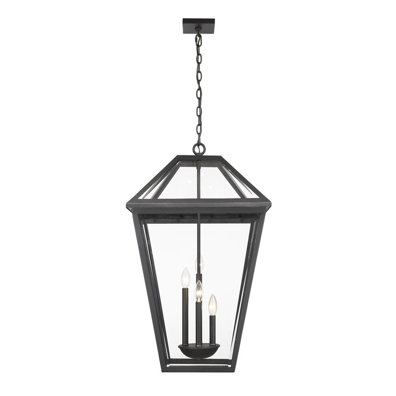 Anzar 4 - Light Outdoor Pendant, Matte Black