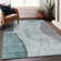 Premium Machine Washable Prisco Teal Rug