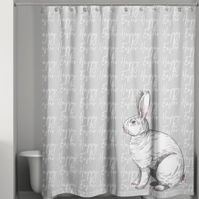 Jenkinsburg Happy Easter Bunny Shower Curtain