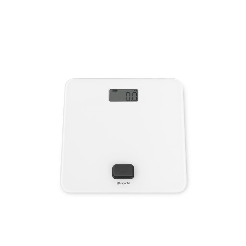 Brabantia Battery Free Bathroom Scale, White