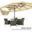 Parasol d'extérieur rectangulaire pour patio