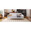 Lit de jour double rembourré avec 4 pieds de soutien, beige-1938211038