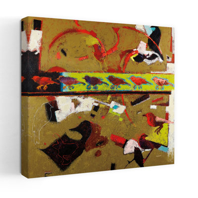 Art contemporain abstrait, direction gauche