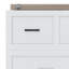 Armoire lit escamotable Murphy avec station de charge, lit plateforme pliable multifonctionnel avec 1 grand tiroir de rangement-1506155074-1506155075