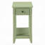 Table de bout rectangulaire en bois avec rangement de style transitionnel Bhairavi-118803030-24748827