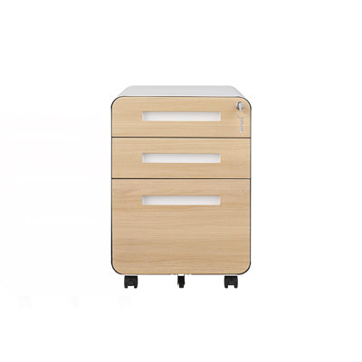Classeur mobile 3 tiroirs, armoire de rangement polyvalente de style simple, armoire de rangement de salon