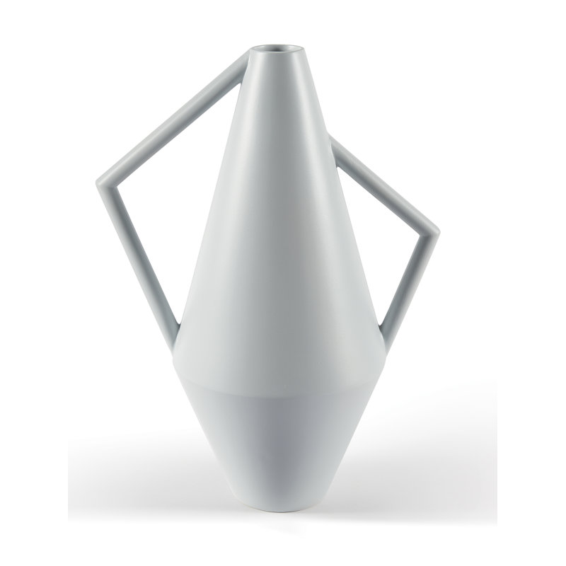 Ceramic Floor Vase, Silk Grey
