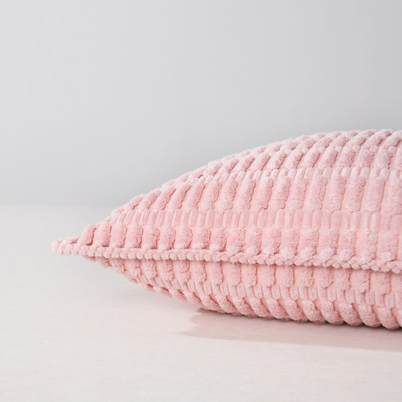  Housse pour repose-pieds Boucle, Carré 18 po, Rose