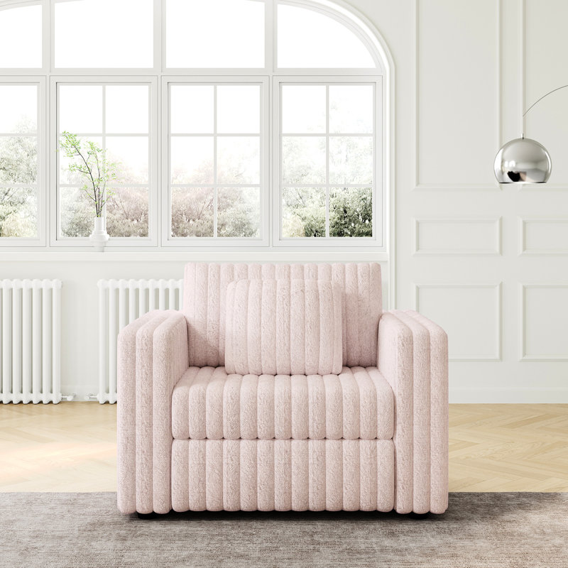 Canapés modulaires moelleux, chaise moderne avec cadre en métal 44,9 pouces pour la maison