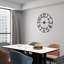 Horloge murale 23,6 po sans pile