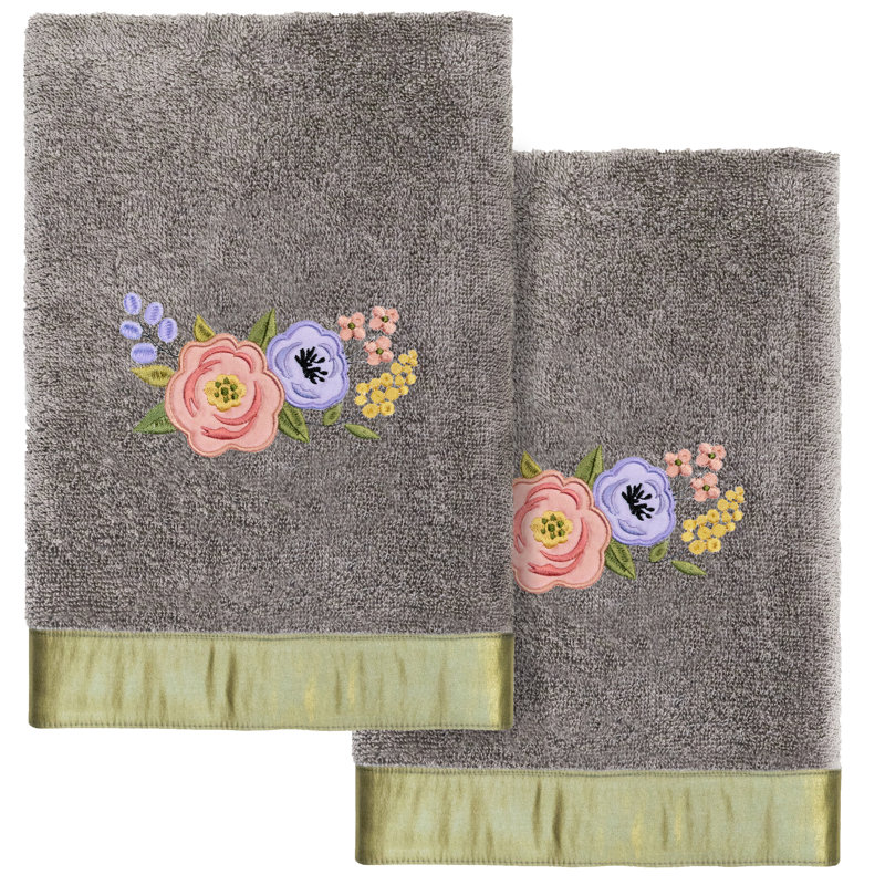 100% Turkish Cotton Hand Towel, Charcoal