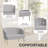 Eucli 45" Velvet 2-Seat Armless Loveseat Sofa-11028355