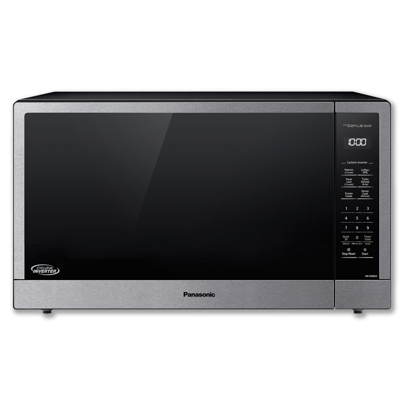 Panasonic NN-SN98JS Microwave Oven Stainless Steel Countertop/Built-In with Inverter & Genius Sensor, 2.2 Cubic Foot