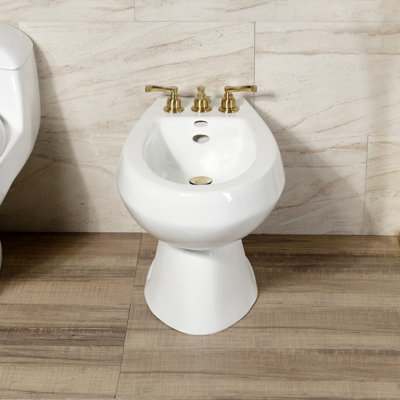 Robinet de bidet vertical à 3 poignées