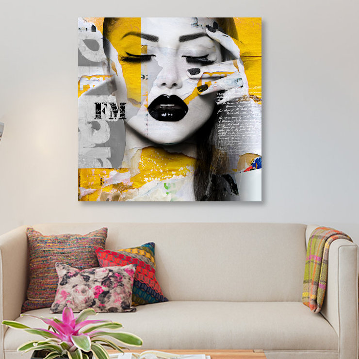 «Absolument Beautiful II», impression sur toile, H 18 po x l 18 po x P 1,5 po, Pas de tapis, Toile tendue