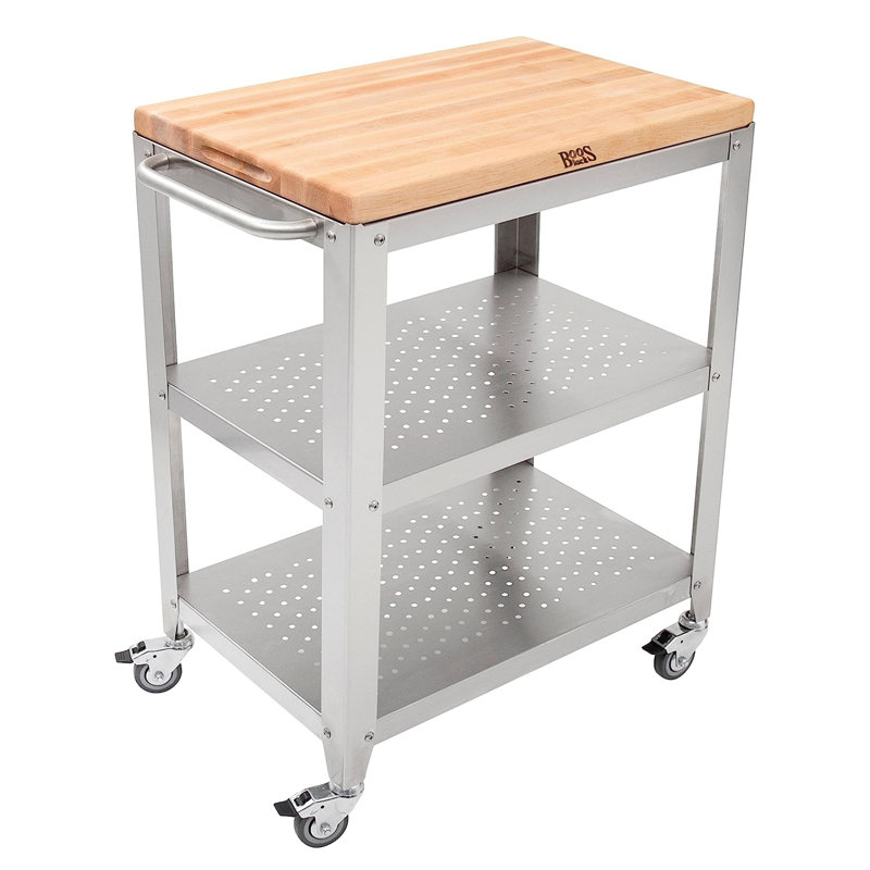 Cucina Culinarte Kitchen Cart with Maple Top