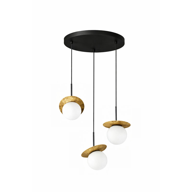 - Light Pendant, Black/Gold