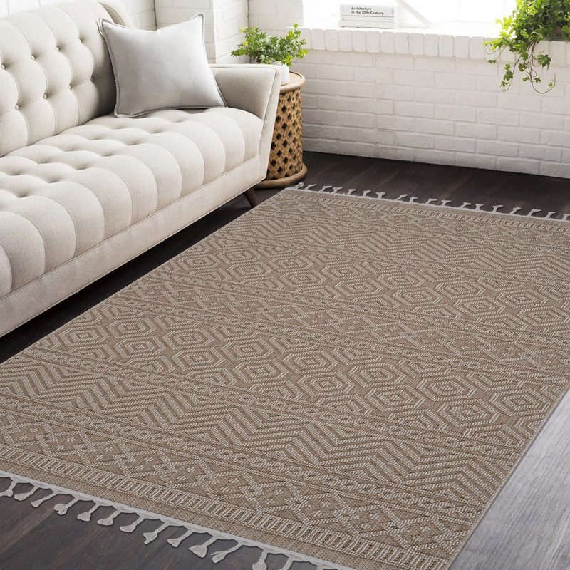 Tapis Ashveer en moka, Rectangle 4 pi x 6 pi 2 po
