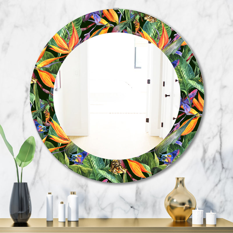 Miroir mural Tropical Mood Gloomy 1, H 31,5 po x l 23,7 po