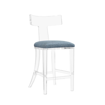 Tabouret de comptoir en acrylique Tristan