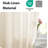 Linen Door Curtains, Dual Rod Pocket Semi Sheer Sidelight French Door Curtains for Kitchen Glass with Tieback for Privacy Protection, 1 Panel-1857717208-1857717200