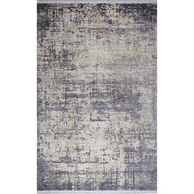 Tapis de couloir luxueux, 2,6 x 9,8 pi, 100% viscose / acrylique, hauteur des poils: 0,2 po | Tissé à la machine, 2 200 g / m² | Durable et facile à nettoyer, parfait pour les vestibules et les espaces de vie | Résistant aux taches et facile à nettoyer