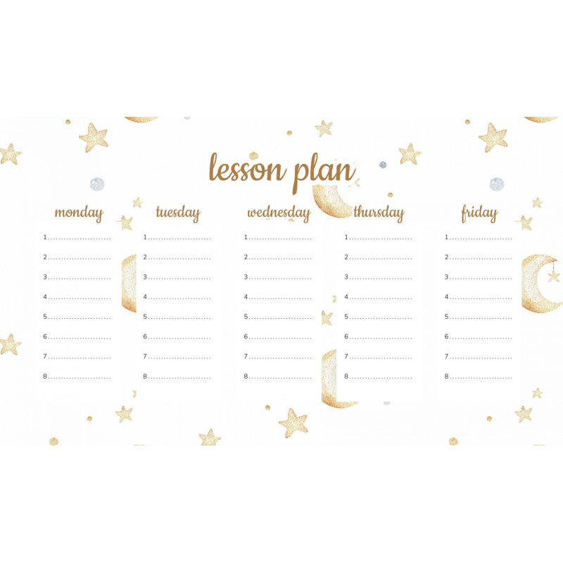 Magnetic Lesson Plan Moon and Stars