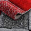 Shaggy Blocks High Pile Rug - Red-1035795645
