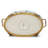 Blue White Oval Basin with Ormolu