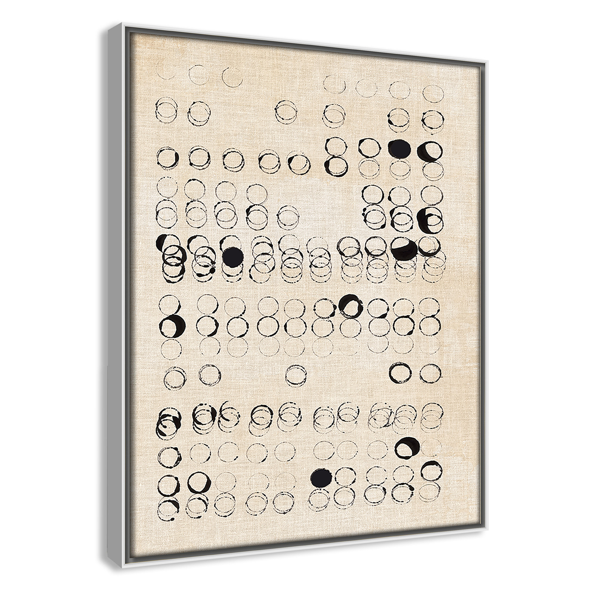 Dots and Dots Print by , 15.5" H x 12.5" W, White