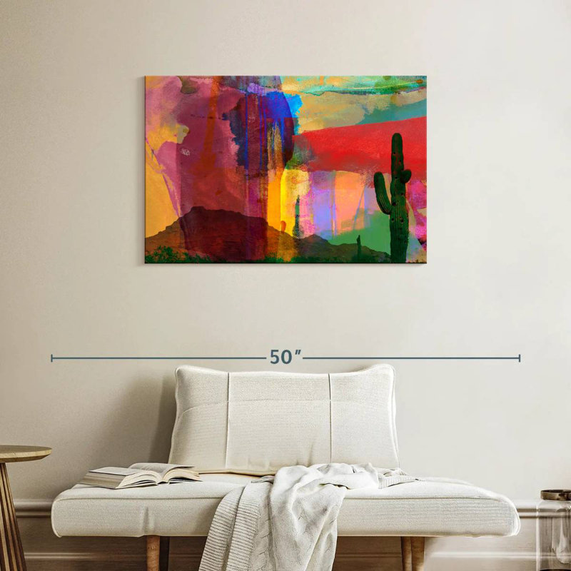 Mesa abstrait, H 24 po x l 36 po