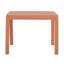 Ensemble de chaises d'appoint modernes 2 pièces avec table basse - brun abricot, sièges rembourrés pour le salon et le balcon-514044077