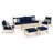 Paulet Sofa Seating Group With Sunbrella Cushion Covers-182765738