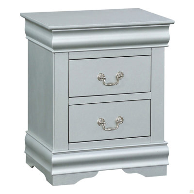 Platinum 2-Drawer Nightstand