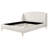 Upholstered Platm Bed With Wingback Headboard