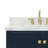 Cambridge 73'' Double Bathroom Vanity with Carrara Marble Top-33740500