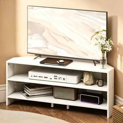 Unfinished TV Stand for TVs up to 48" with Fireplace Included
