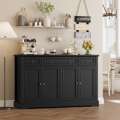 Shondolyn 54'' Sideboard Buffet with Drawers, Credenza Storage Cabinets (Adjustable Shelf)
