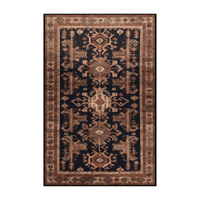Machine Washable Turkish Brown Area Rug