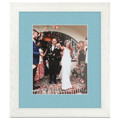 Wood Matte Picture Frame with Mat