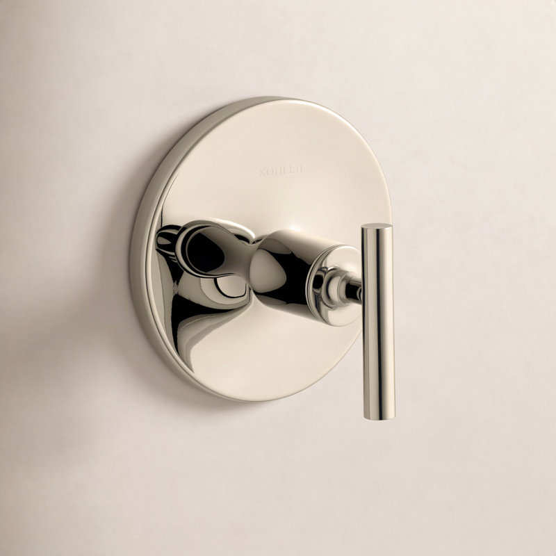 Purist Thermostatic Valve Trim with Lever Handle, Vibrant French Gold